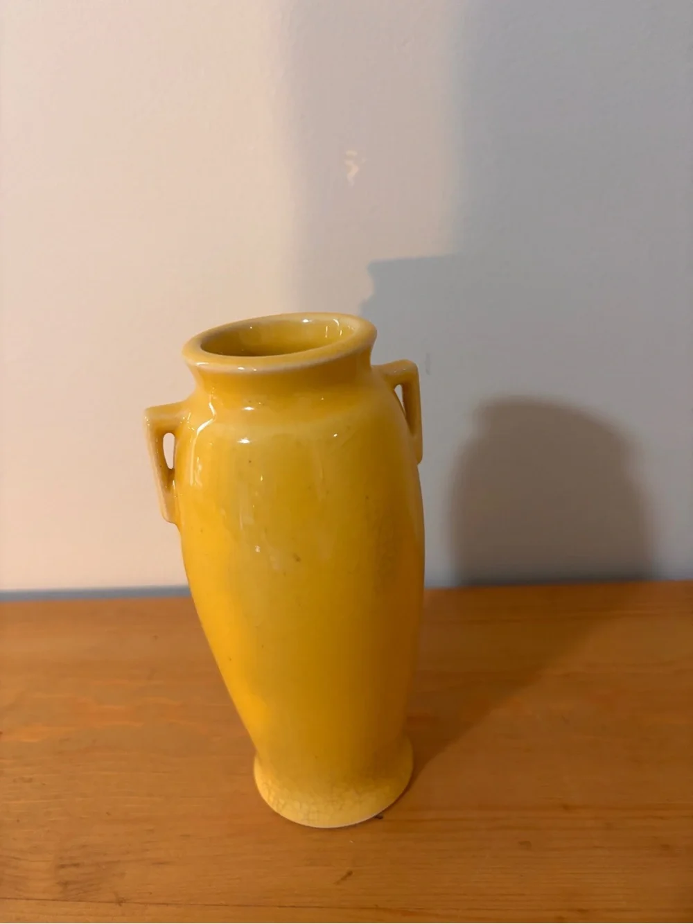 1921 Roseville Pottery Rosecraft Yellow Vase and Bowl